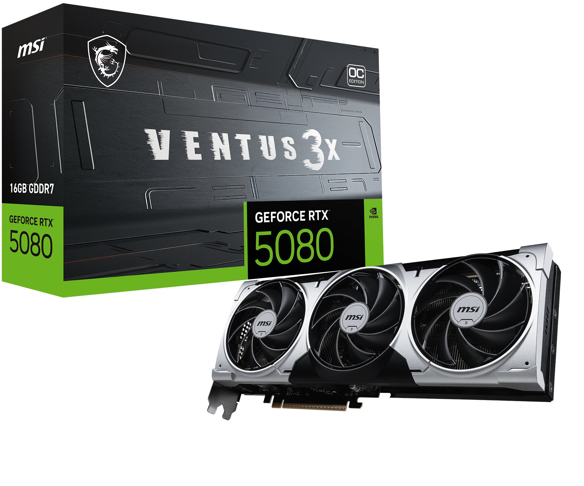 MSI GeForce RTX 5080 16G VENTUS 3X OC PLUS 16GB