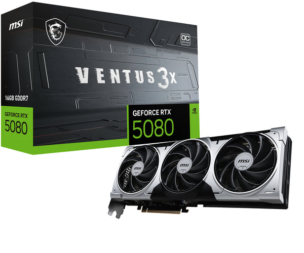 MSI GeForce RTX 5080 16G VENTUS 3X OC PLUS 16GB