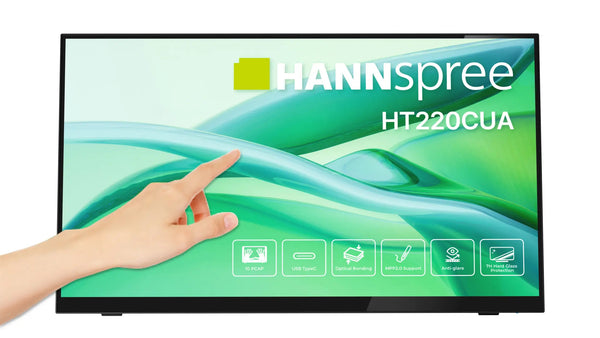 Hannspree HT220CUA computerskærm 54,5 cm (21.4) 1920 x 1080 pixel Fuld HD LED Berøringsskærm Sort
