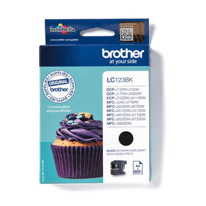 Brother LC 123BK Sort 600 sider Blæk