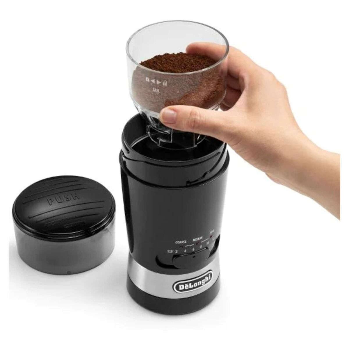 Elektrisk kværn DeLonghi KG210 Sort