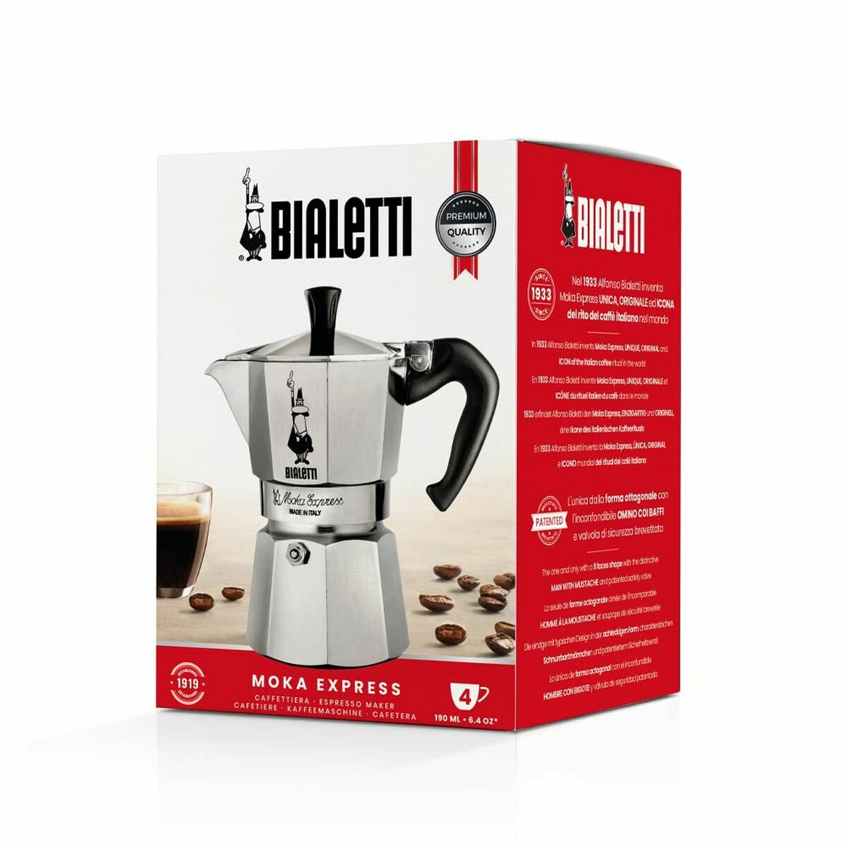 Italiensk Kaffekande Bialetti 0001164 Sølvfarvet Aluminium