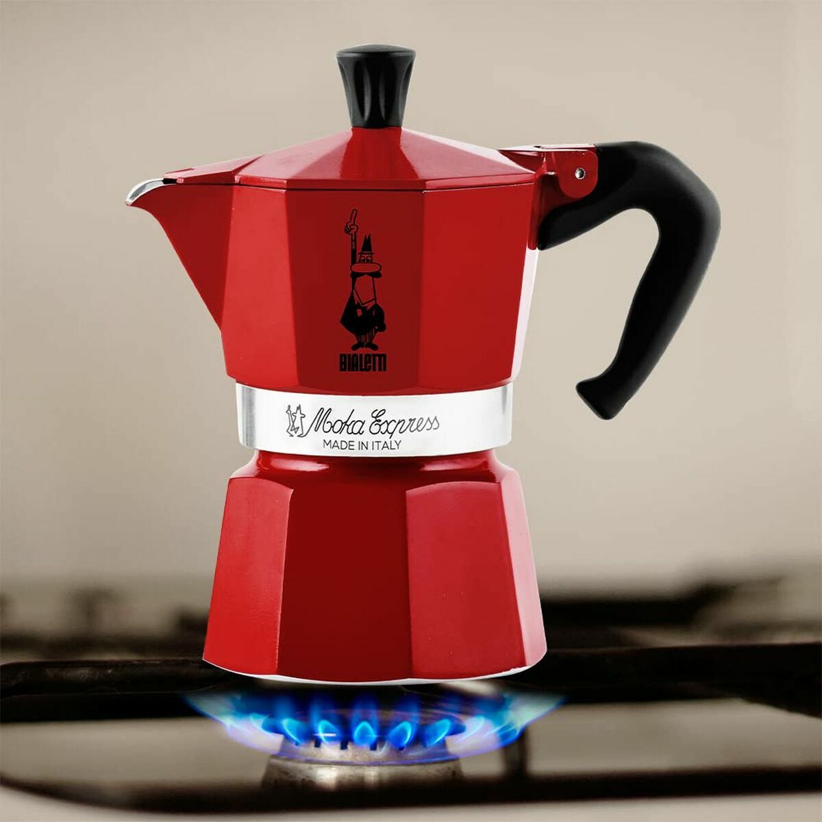 Italiensk Kaffekande Bialetti 0004943/NP Rød 6 Kopper