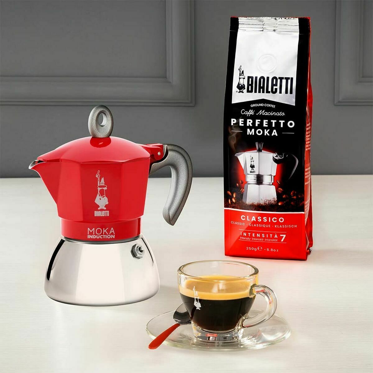 Italiensk Kaffekande Bialetti 0006944/NP Rød Metal Aluminium 150 ml