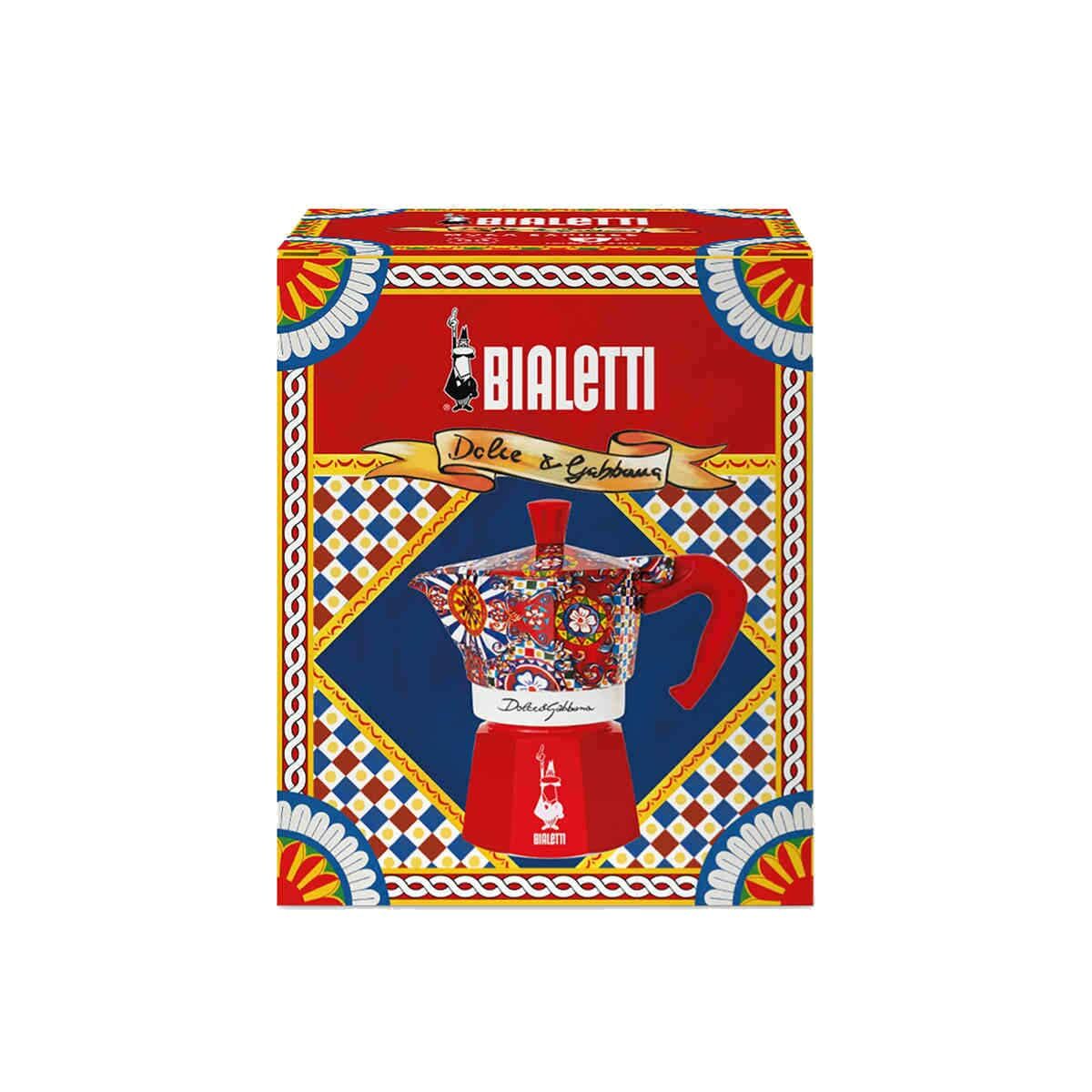 Italiensk Kaffekande Bialetti MOKA D&G Aluminium Bakelit 3 Skodelice