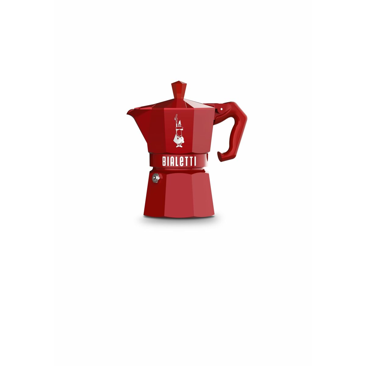 Italiensk Kaffekande Bialetti MOKA EXCLUSIVE Rød Aluminium 3 Skodelice