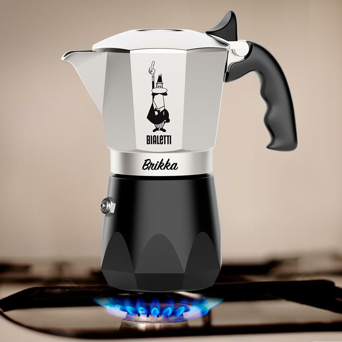Italiensk Kaffekande Bialetti BRIKKA Aluminium 4 Skodelice