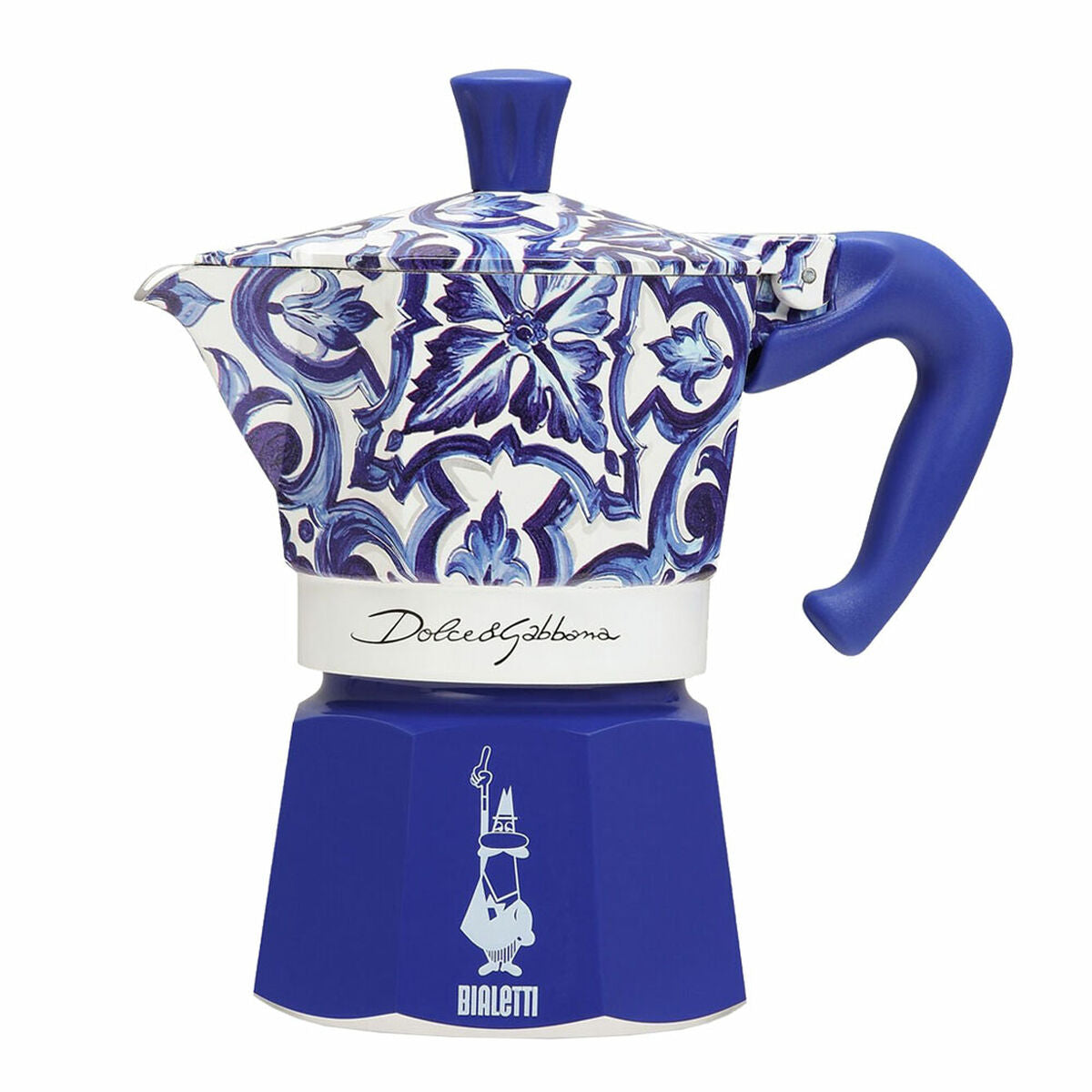 Italiensk Kaffekande Bialetti MOKA D&G BLU MEDIT. 3T Blå Aluminium 3 Skodelice
