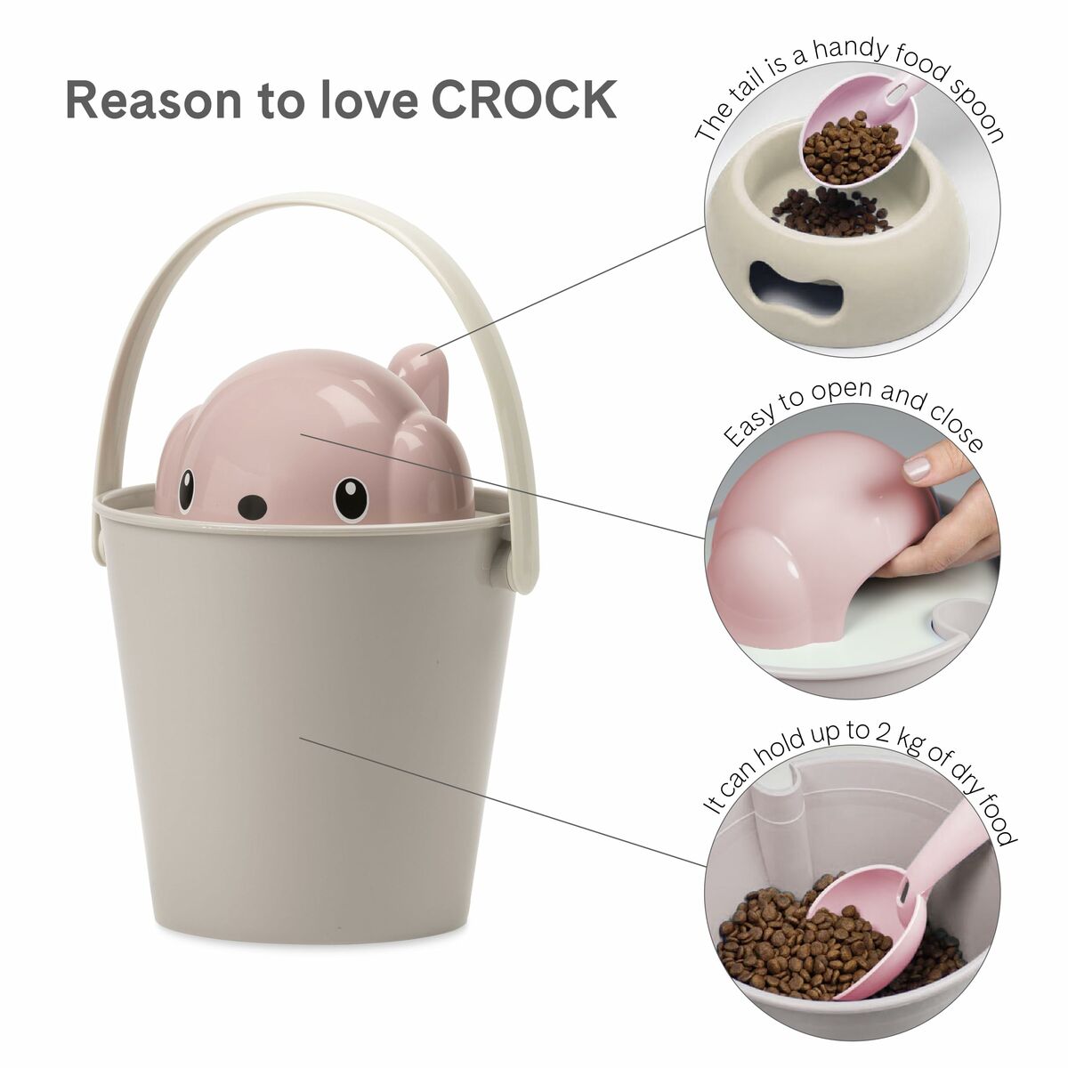 Dåse til dyrefoder United Pets Pink 2 Kg