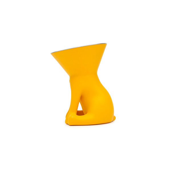 Hund Feeder United Pets Elisabeth Yellow Rustfrit stål Polyetylen 1 L