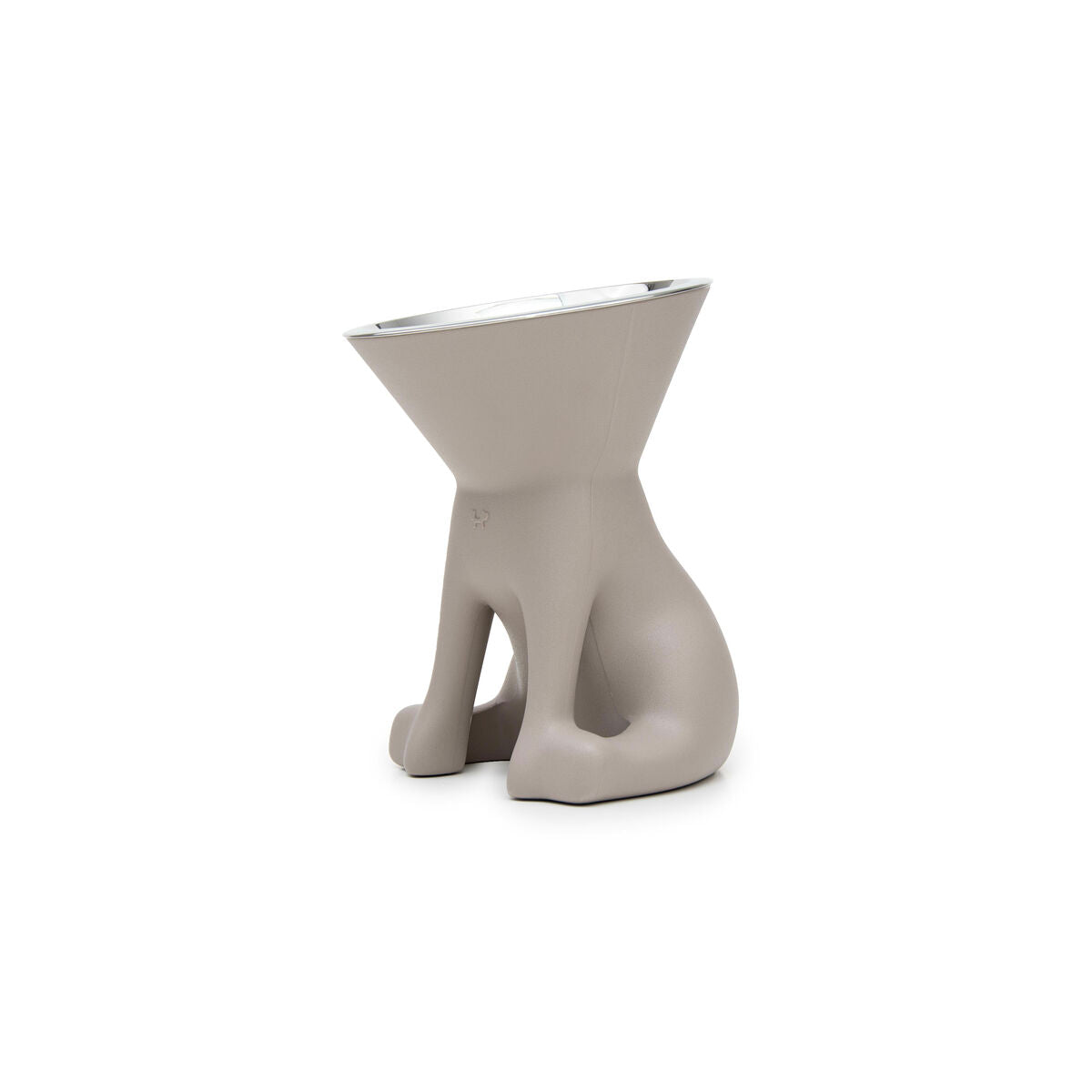 Hund Feeder United Pets Up Elisabeth Grå Rustfrit stål Polyetylen 1 L