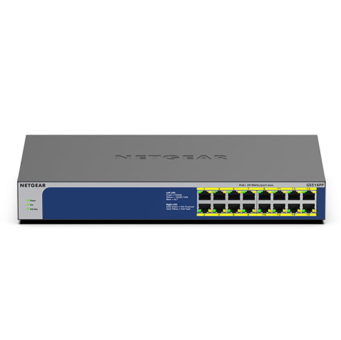 NETGEAR GS516PP Switch 16-porte Gigabit  PoE+