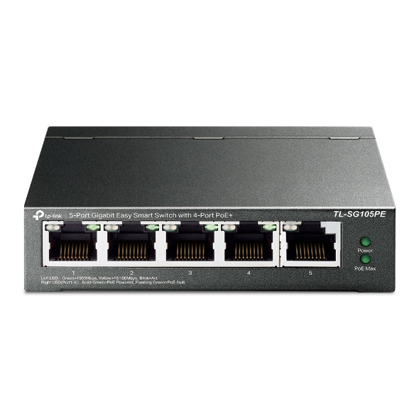 TP-Link Easy Smart TL-SG105PE Switch 5-porte Gigabit  PoE+