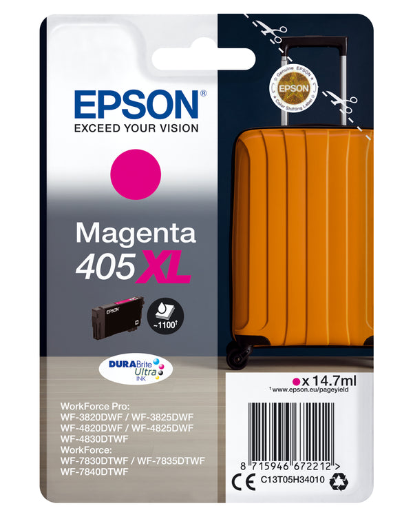 Epson 405XL Magenta 1100 sider Blæk C13T05H34010