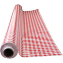 Kraftig Voksdug i Rød og Hvid Tern - 140 cm x 20 m