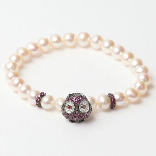 Armbånd til kvinder Lancaster JLA-BR-OWL-5-WH 16 mm