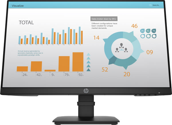 HP P24 G4 23.8 IPS 1920 x 1080 (Full HD) VGA (HD-15) HDMI DisplayPort 60Hz