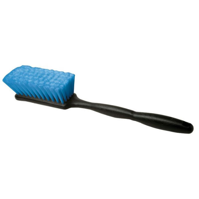 Vaskebørste lang ergonomisk plastskaft varme- og kemikaliefast polyesterbørste - Basta