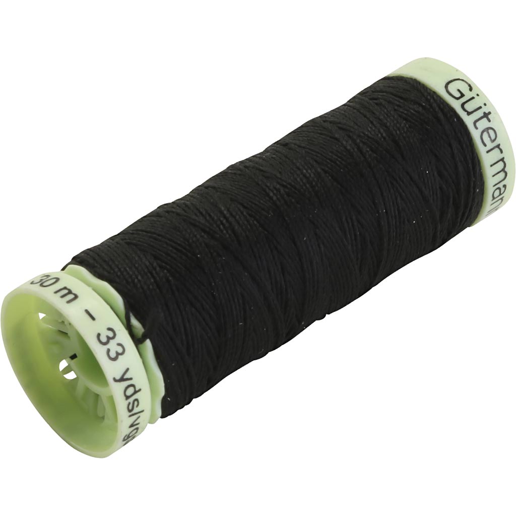 Knaptråd, sort, 30 m/ 1 rl.