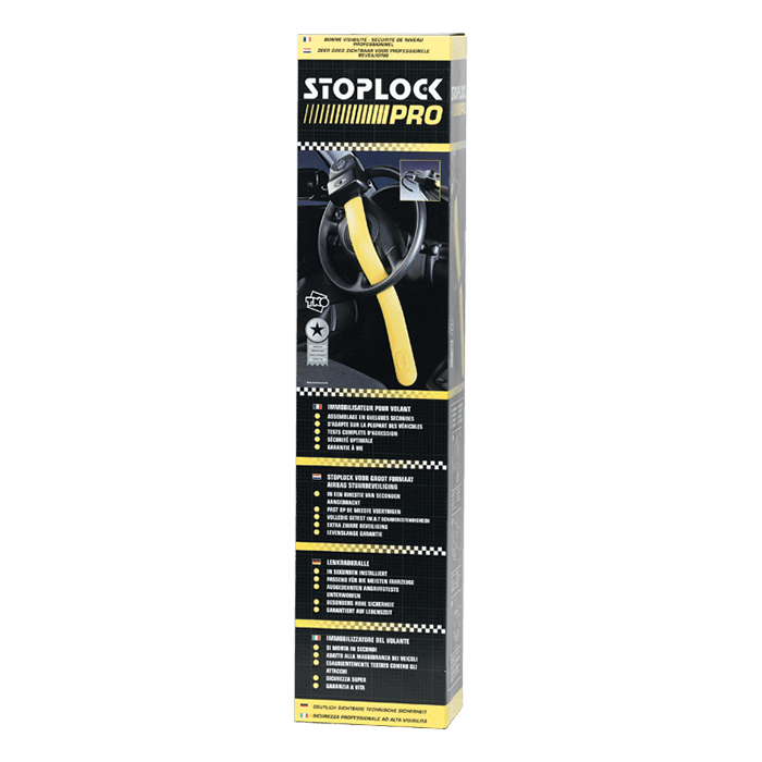 Ratlås til bil - kraftig Stoplock Pro i hærdet stål, forsikringsgodkendt - Stoplock