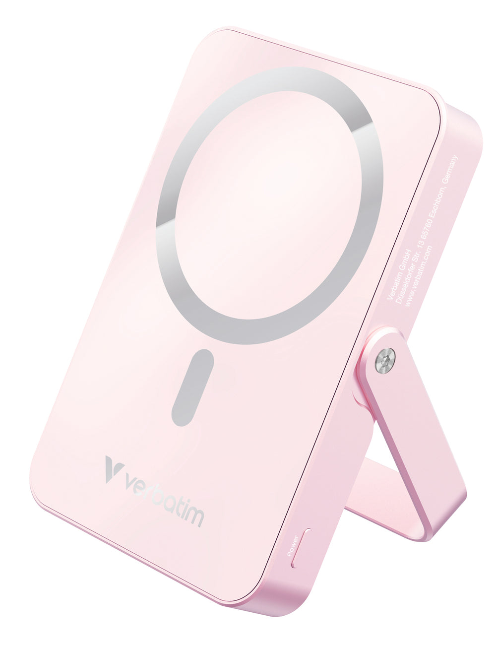 Verbatim Power Bank mit Standfuß mag.wireless 10000mA pink  32267