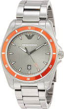Emporio Armani Sigma kvarts grå skive grå stål rem ur For Men Ar11178