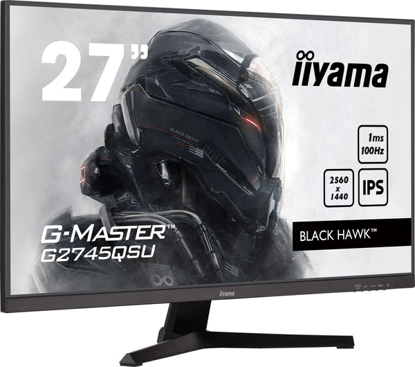 iiyama G-MASTER Black Hawk G2745QSU-B2 27 2560 x 1440 (2K) HDMI DisplayPort 100Hz