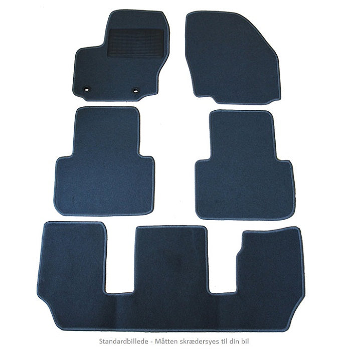 Måtter VW Touran 7P 05/2015- Sort Nålefilt