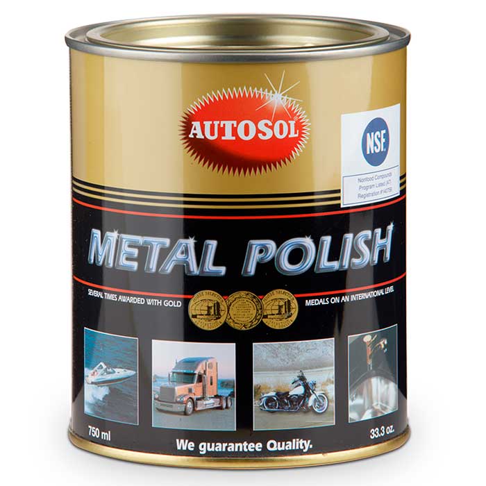 Metalpolish 750 ml - effektiv polering af blanke metaller - Autosol