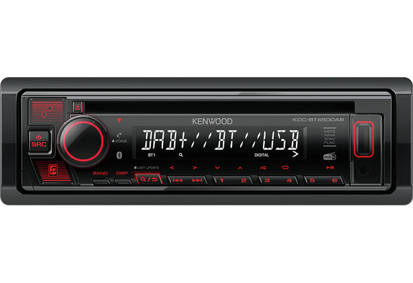 Kenwood KDC BT450DAB Single-DIN Sort injektion