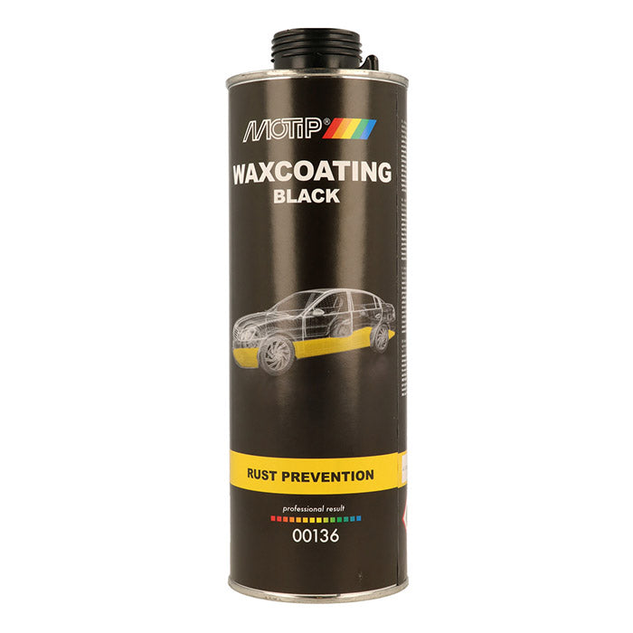 Motip sort rustbeskytter, voks 1000 ml.