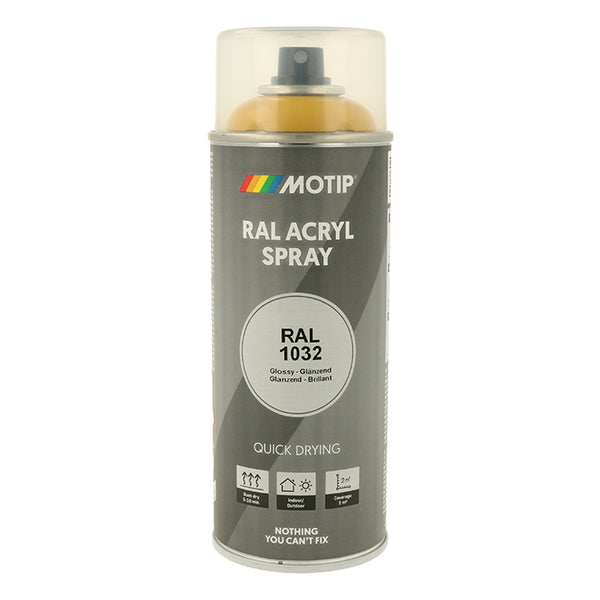Motip Ral 1032 high gloss broom yellow