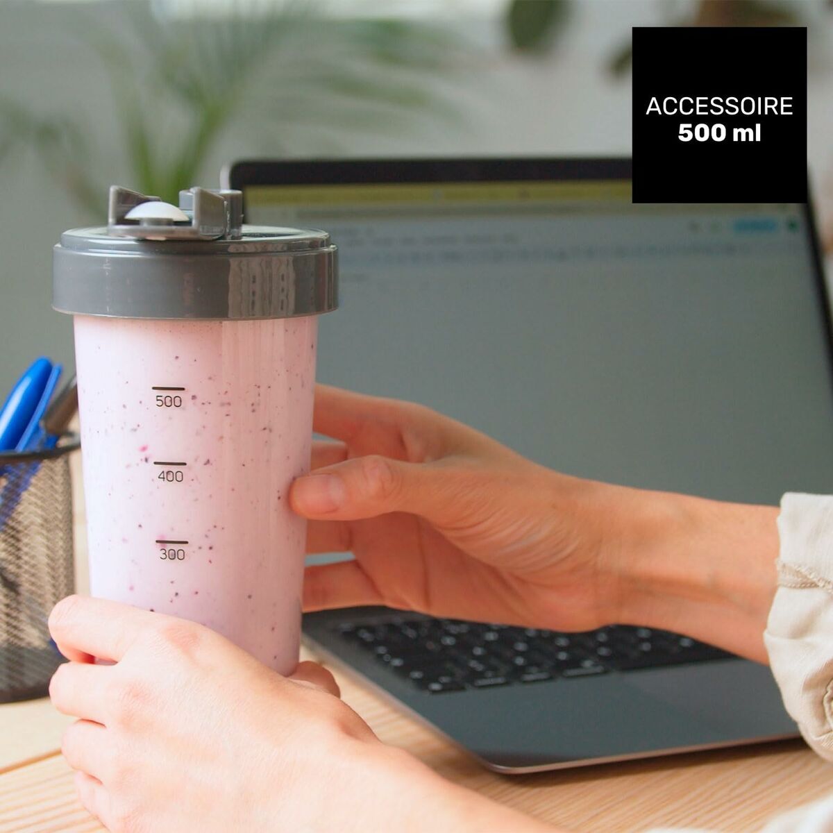 Kop-blender Taurus 912471000 Hvid Sort 1500 W 1,5 L