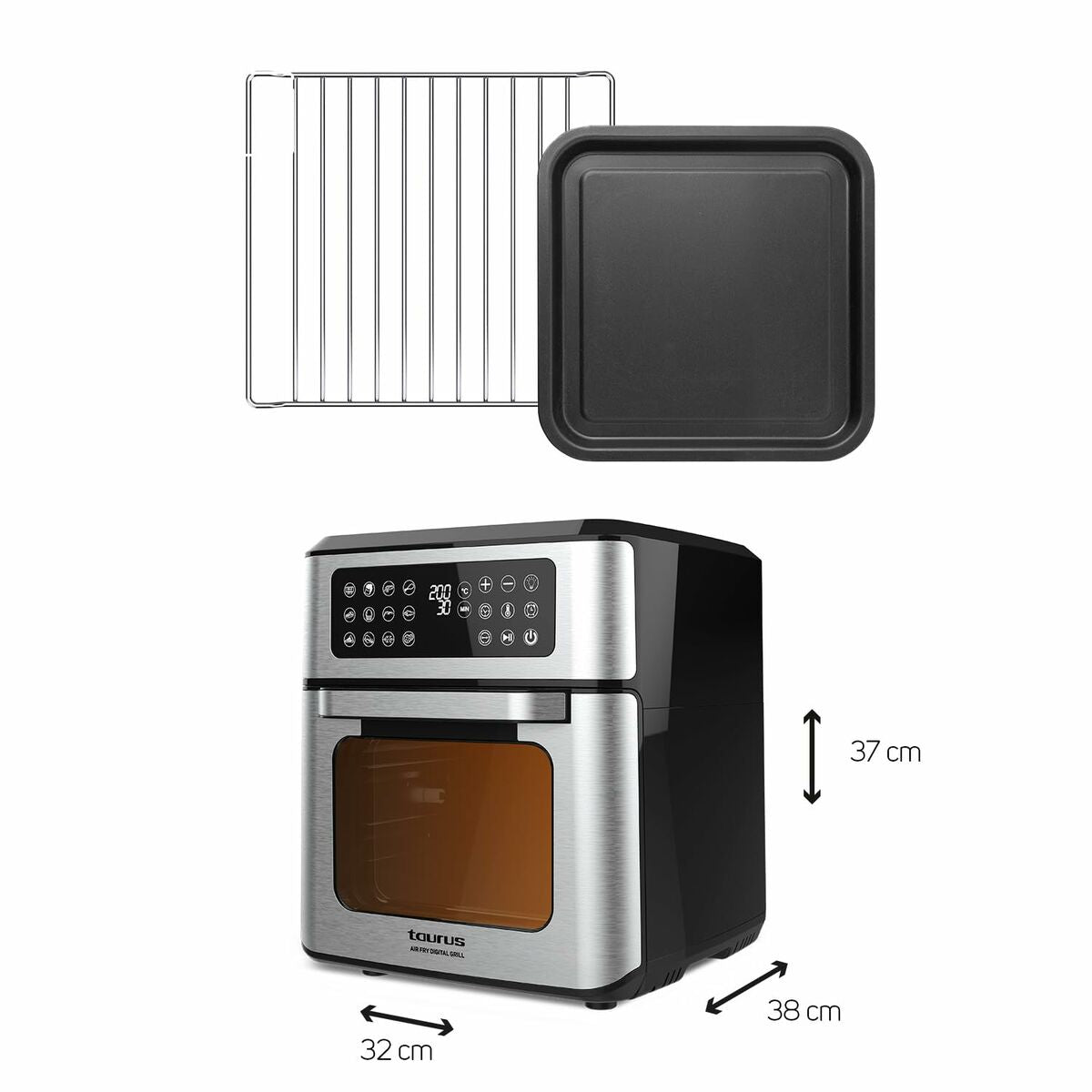 Varmluftsfrituregryde Taurus AIR FRY GRILL 12 L