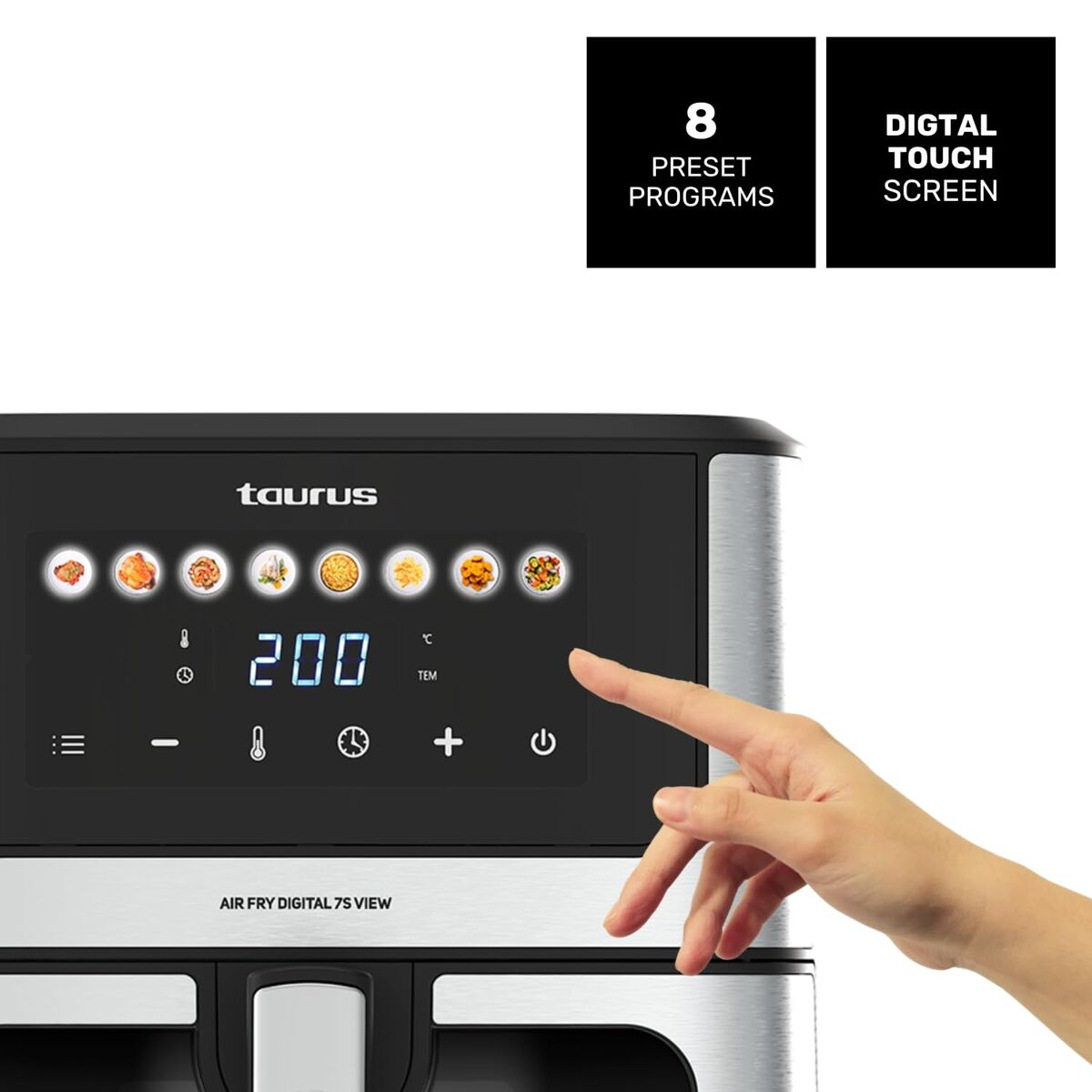 Varmluftsfrituregryde Taurus 973999000 Sort