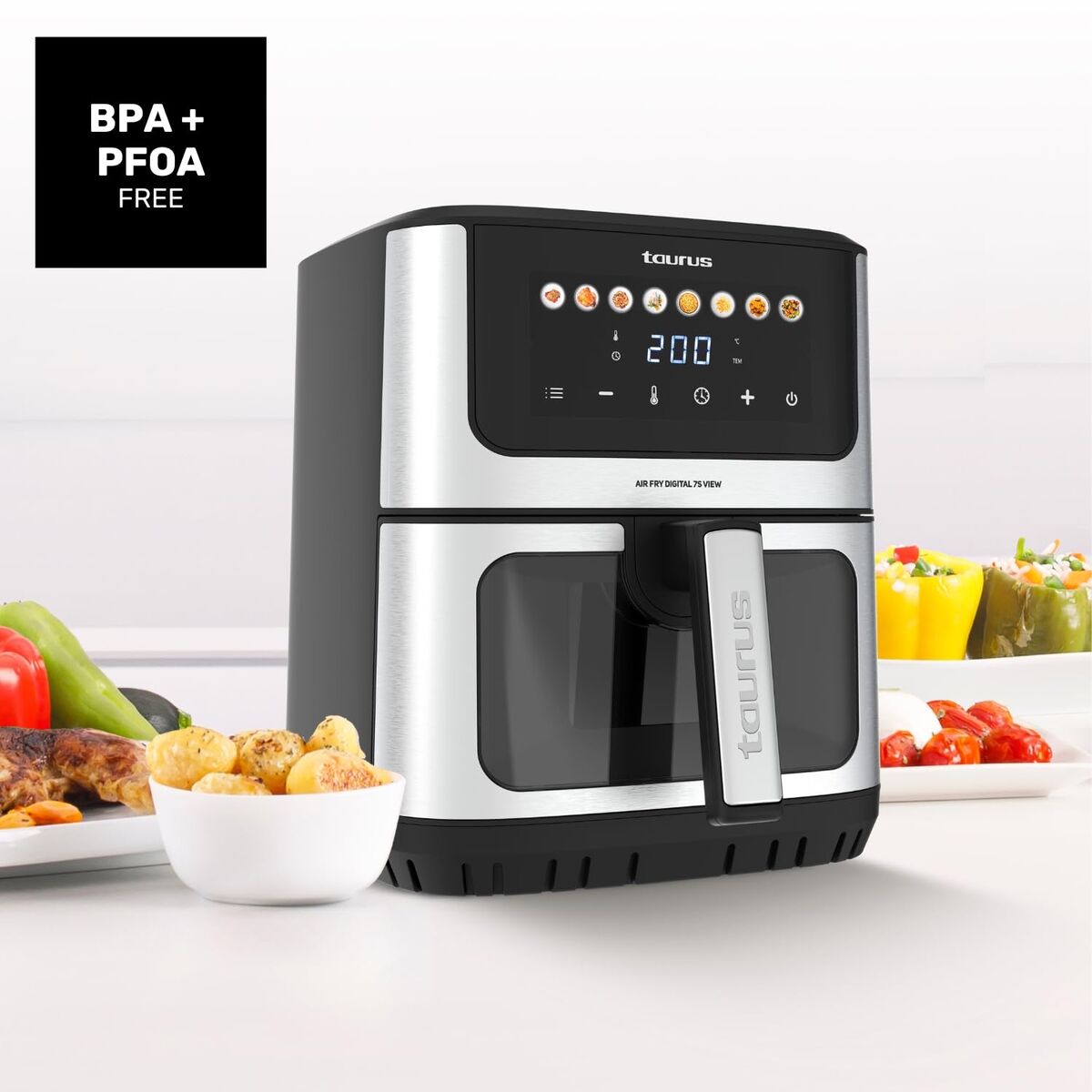Varmluftsfrituregryde Taurus 973999000 Sort