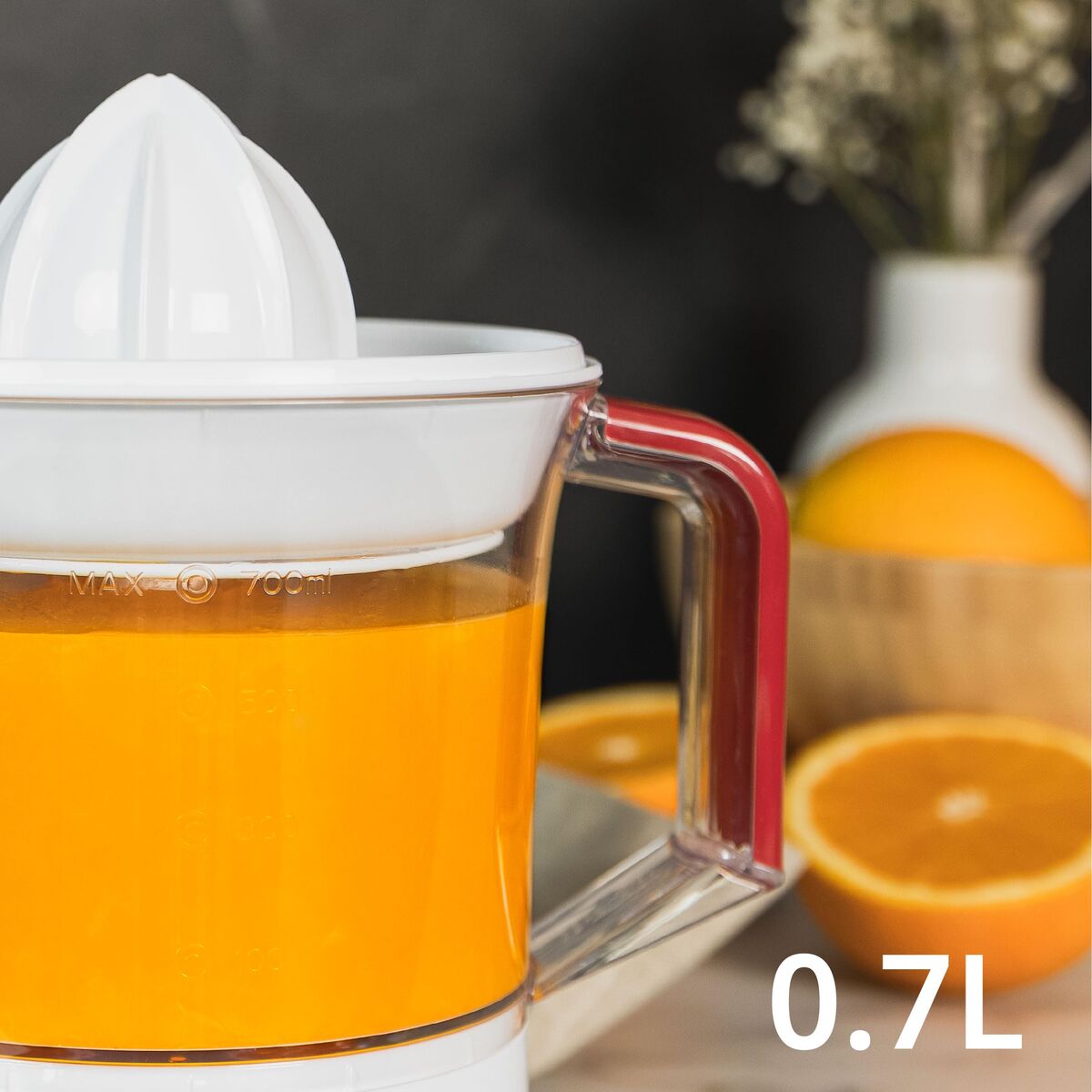 Elektrisk juicer UFESA ZEST Hvid 25 W 0,7 L