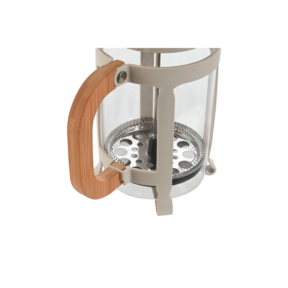 Kaffekande med stempel Home ESPRIT Hvid Natur Rustfrit stål 800 ml 15 x 10 x 22 cm