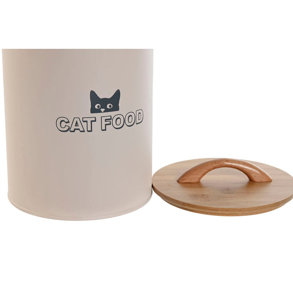 Dåse til dyrefoder Home ESPRIT Beige Natur 2,5 L