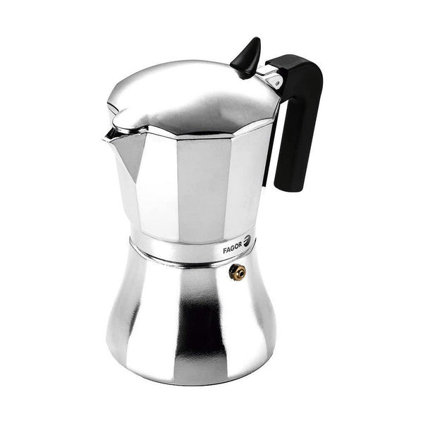 Italiensk Kaffekande Fagor Stål Aluminium 6 Kopper (1 enheder)