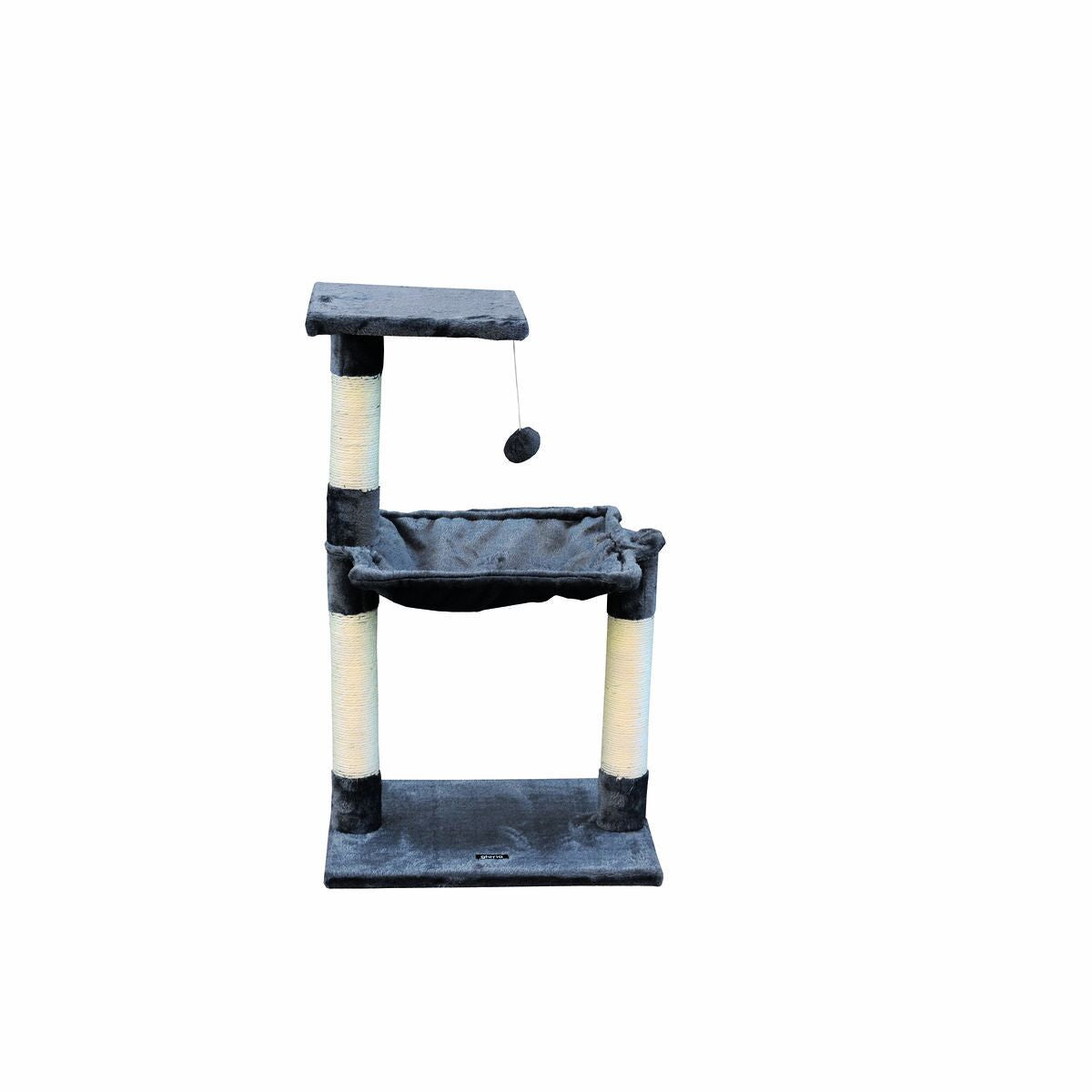 Kradsetræ til katte Gloria 36 x 50 x 83 cm Grå Træ Stål Sisal