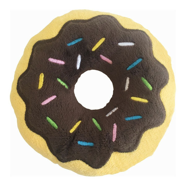 Plush legetøj til hunde Gloria 3 x 5 x 14 cm Chokolade Donut Brun