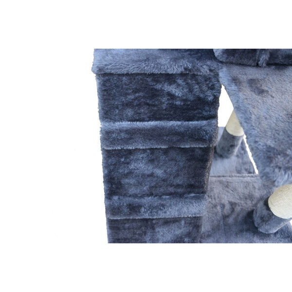 Kradsetræ til katte Gloria Nilo Grå Polyester Træ Papir Plastik Sisal 7,5 cm