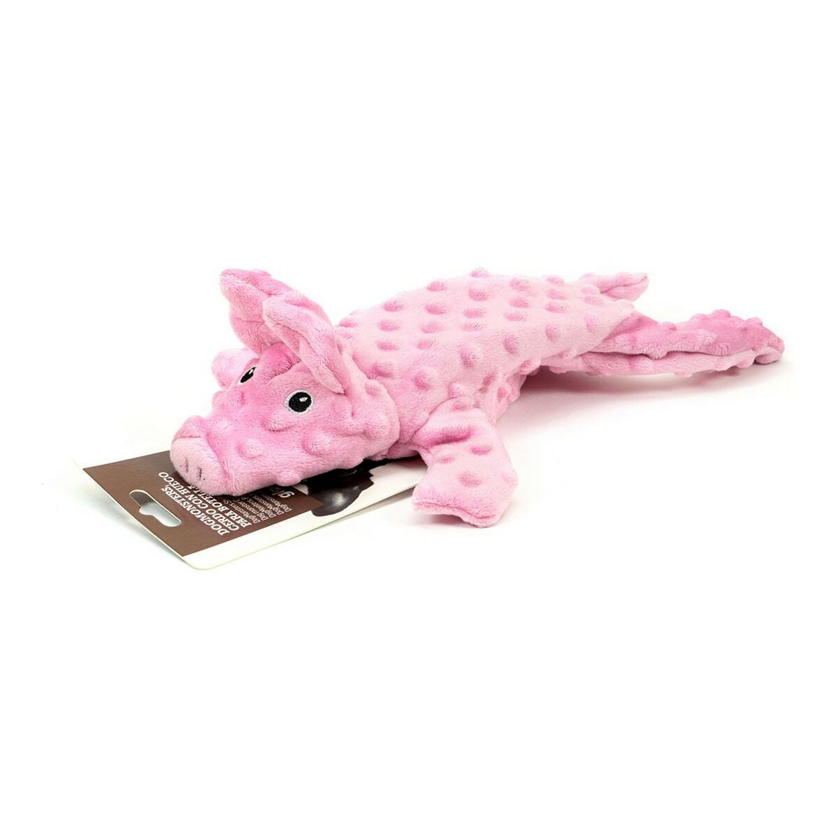 Plush legetøj til hunde Gloria Dogmonsters Pink 100 % polyester Gris 34 x 9 cm