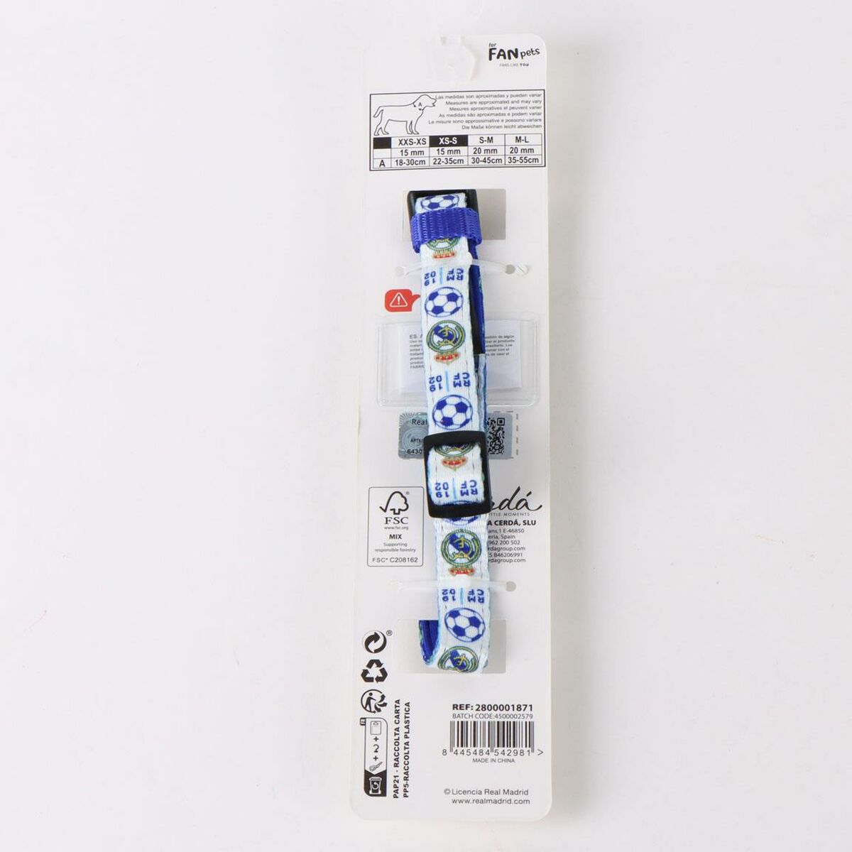 Hundehalsbånd Real Madrid C.F. Blå