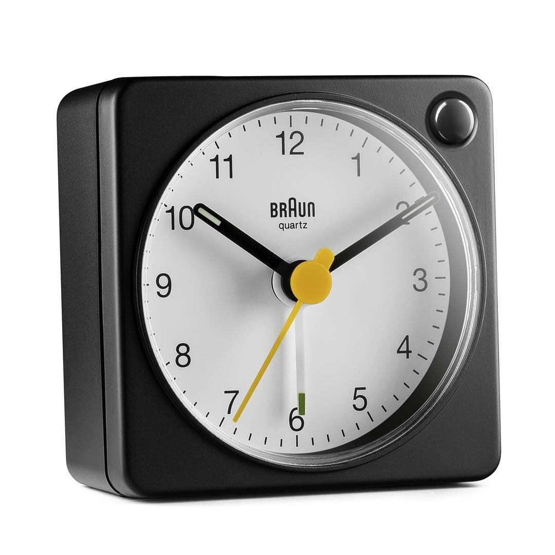 Braun BC02XBW Quartz alarmur Sort, Hvid