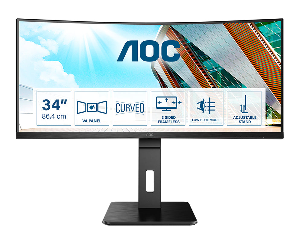 AOC CU34P2A 34 VA 3440 x 1440 (UltraWide) HDMI DisplayPort 100Hz
