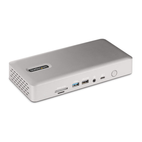 StarTech.com Thunderbolt 4 Multi-Display Docking Station, Quad/Triple/Dual Monitor Dock, 2x HDMI/2x DisplayPort, 7x USB Hub, 2.5 Gigabit Ethernet, 98W Power Delivery, for Windows/MacBook - TB4 Host Cable (132UE-TB4USB4DOCK) Dockingstation