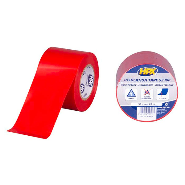 HPX isolerbånd rød 50mm x 20m