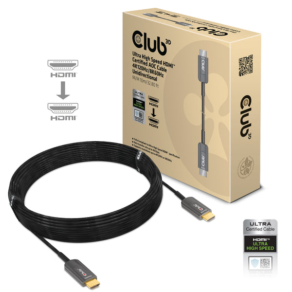 Club 3D HDMI han (input) -> HDMI han (output) 10 m